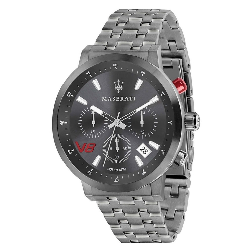 Maserati Gt 44mm chr gray dial br gun uomo R8873134001