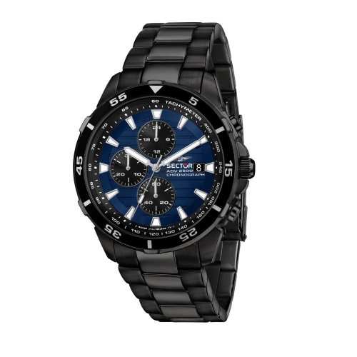 Orologio SECTOR uomo ADV 2500 cronografo acciaio nero / blu