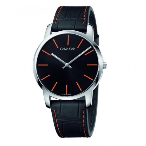 Orologio CALVIN KLEIN uomo City solo tempo pelle nero