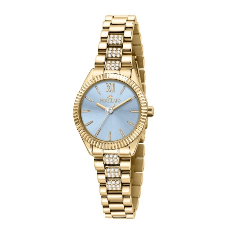 Orologio MORELLATO donna Magia acciaio dorato / azzurro