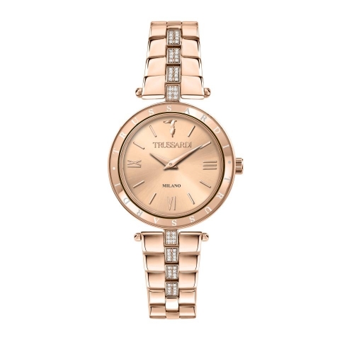 Orologio TRUSSARDI donna T-shiny tempo acciaio oro rosa