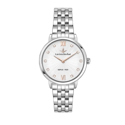 Orologio LUCIEN ROCHAT donna Charme Diamond acciaio / bianco