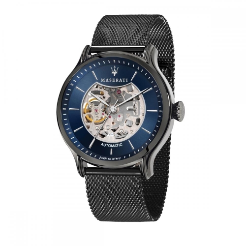 Orologio MASERATI uomo Epoca automatico mesh nero / blu