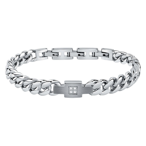 Bracciale MORELLATO uomo Diamonds acciaio / veri diamanti