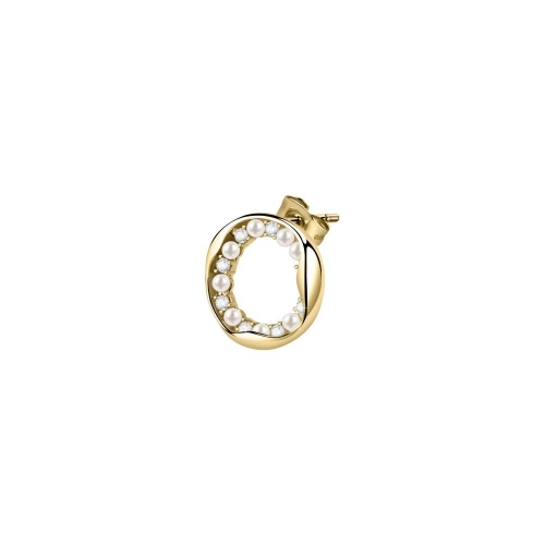 La Petite Story Single earring yg pla w.synthetic pearl