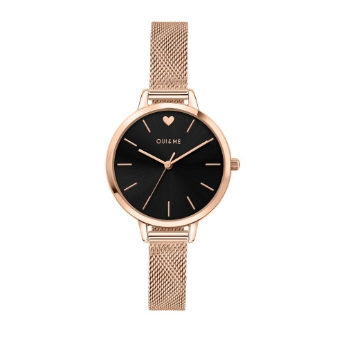 Oui&me Amourette 32mm 3h blk dial br rg