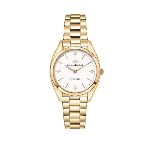 Orologio LUCIEN ROCHAT donna Mademoiselle Diamond dorato / bianco