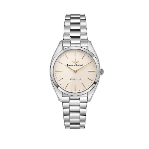 Orologio LUCIEN ROCHAT donna Mademoiselle Diamond acciaio / beige