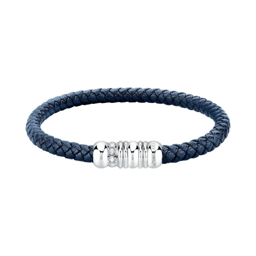 Bracciale MORELLATO uomo Moody pelle blu