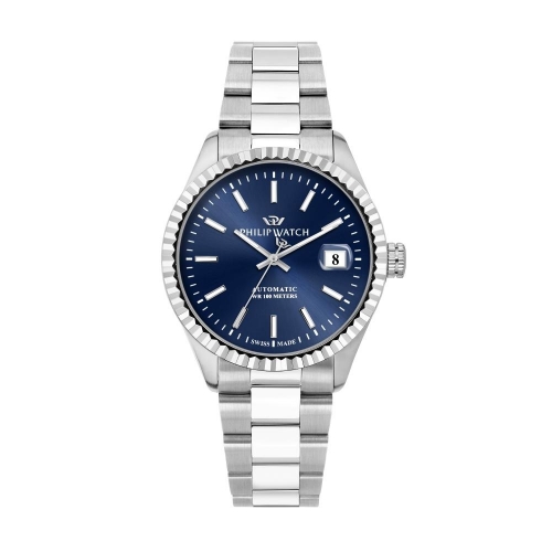 Philip Watch Caribe 39mm auto blue dial br ss