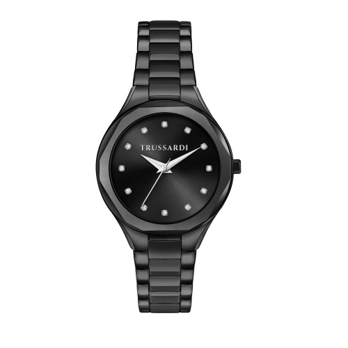 Orologio TRUSSARDI donna Brink Diamond acciaio nero