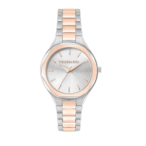 Orologio TRUSSARDI donna Brink tempo bicolore / silver