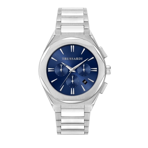 Orologio TRUSSARDI uomo Brink multi acciaio / blu