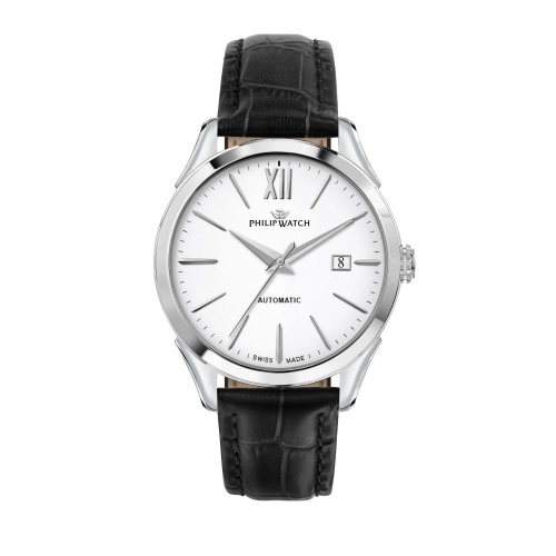 Philip Watch Roma 41mm auto white dial black st