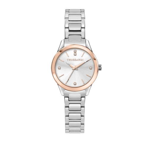 Orologio TRUSSARDI donna T-sky tempo acciaio / oro rosa