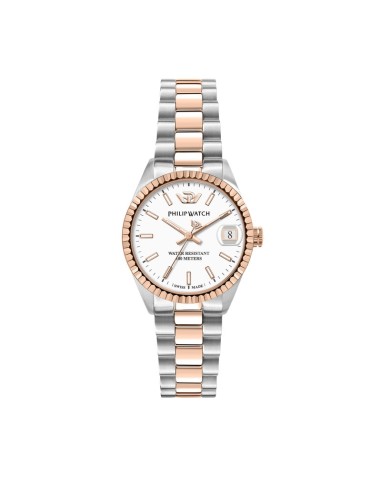 Orologio PHILIP WATCH donna Caribe data bicolore / bianco