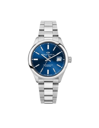 Philip Watch Caribe 39mm 3h blue dial br ss