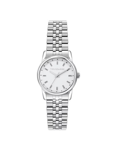 Orologio TRUSSARDI donna T-joy acciaio / bianco