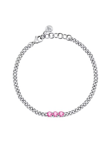 Bracciale MORELLATO donna Poetica acciaio / cristalli rosa