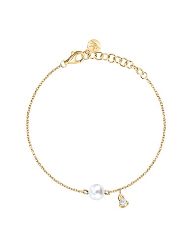 Bracciale MORELLATO donna Perle acciaio dorato / cristalli