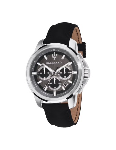 Orologio MASERATI uomo Successo cronografo pelle nera