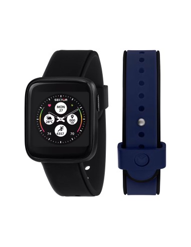 Smartwatch SECTOR S-04 Colours gomma nero - Special kit