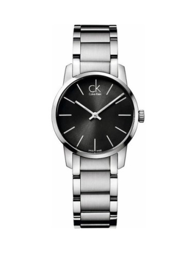 Orologio CALVIN KLEIN donna City solo tempo acciaio / nero