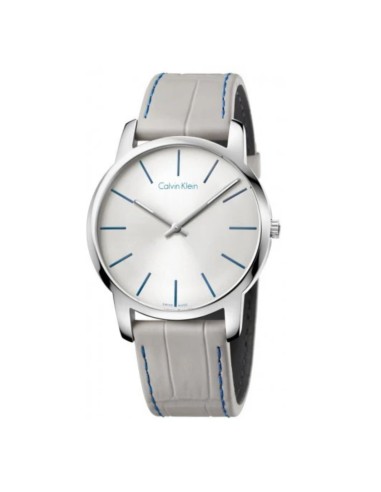 Orologio CALVIN KLEIN uomo City solo tempo pelle grigio