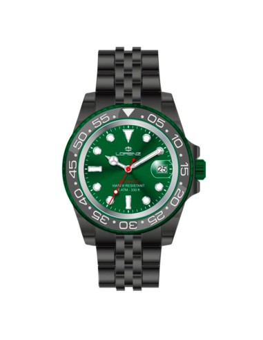 Orologio LORENZ uomo Sport Automatico acciaio jubilee brunito / verde