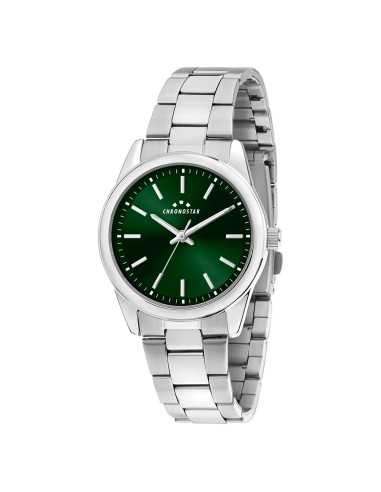 Orologio CHRONOSTAR  uomo Timeless tempo acciaio / verde