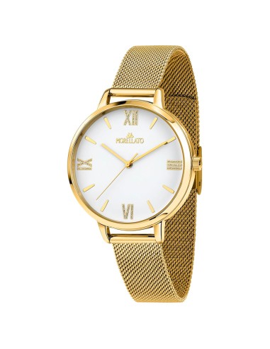 Orologio MORELLATO donna Poetica tempo mesh dorato / bianco