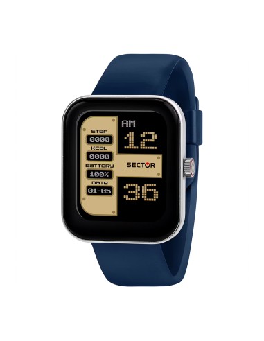 Smartwatch SECTOR S-03 digitale multi funzione gomma blu