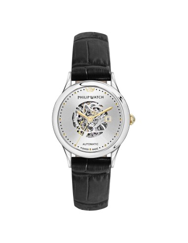 Orologio PHILIP WATCH donna Skeleton Automatico pelle nera