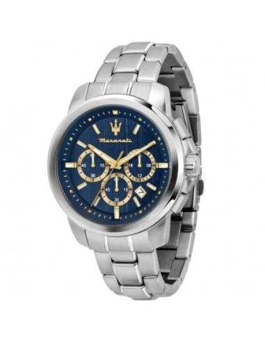 Orologio MASERATI uomo Successo cronografo acciaio / blu