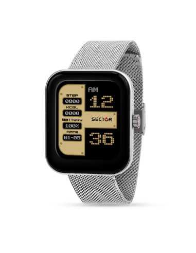 Smartwatch SECTOR S-03 digitale multi funzione acciaio mesh