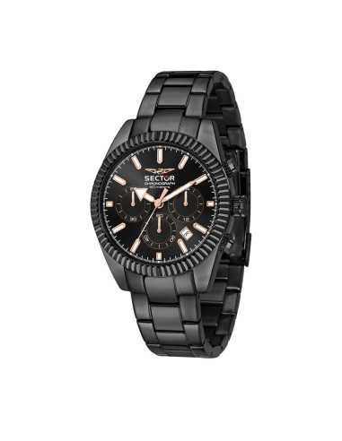 Orologio SECTOR Uomo 240 Cronografo Acciaio Total Black Limited