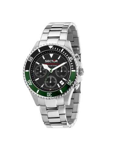 Orologio SECTOR Uomo 230 Cronografo Acciaio Nero/Verde Limited