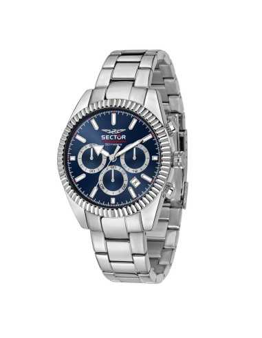 Orologio SECTOR Uomo 240 Cronografo Acciaio Blu/Silver Limited