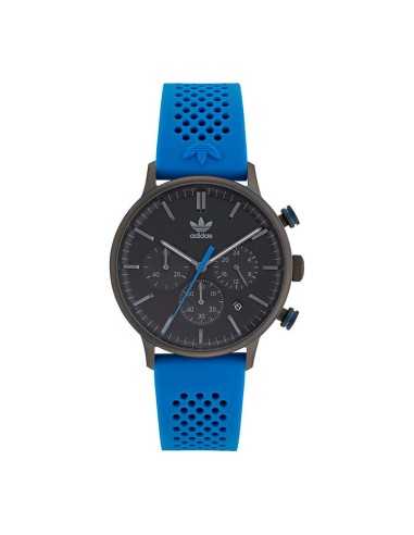 Orologio ADIDAS unisex CODE ONE crono gomma blu / nero