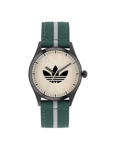 Orologio ADIDAS uomo CODE FOUR tessuto verde / beige