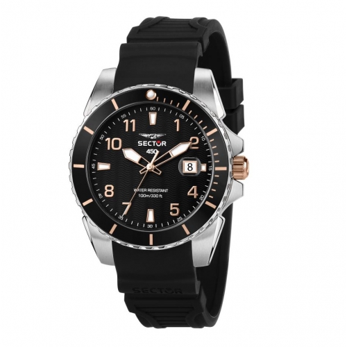 Orologio SECTOR Uomo Serie 450 Datario Gomma Nero