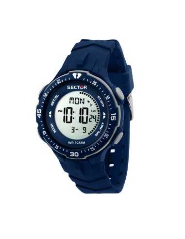 Orologio SECTOR uomo Ex-26 digitale gomma blu multi funzione