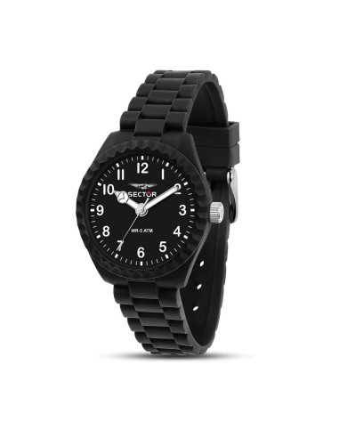 Orologio SECTOR unisex Diver tempo gomma nero