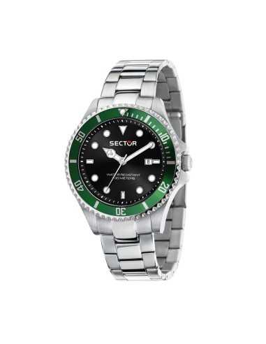 Orologio SECTOR Uomo 230 Datario Acciaio Nero/Verde