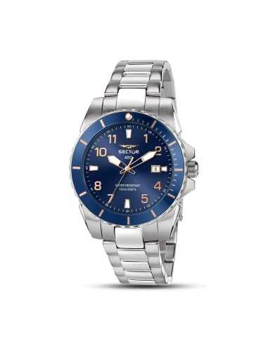 Orologio SECTOR Uomo 450 Datario Acciaio Blu