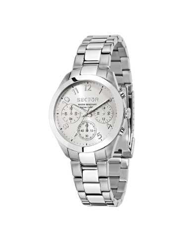 Orologio SECTOR donna 120 multi funzione acciaio / bianco