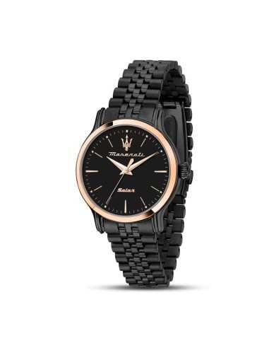 Orologio MASERATI donna Epoca Solar acciaio nero