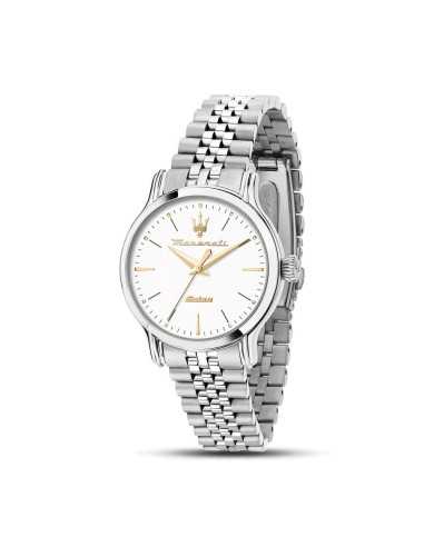 Orologio MASERATI Donna Epoca Solar Acciaio Bianco