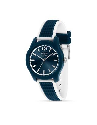 Orologio MORELLATO uomo Superga gomma blu / bianco