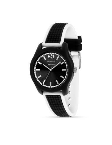 Orologio MORELLATO uomo Superga gomma nero / bianco